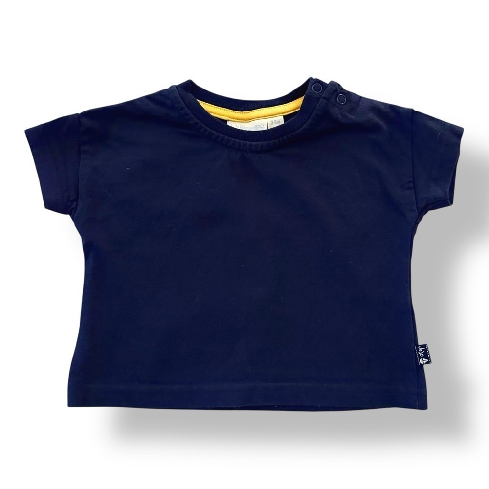 Jojo Maman Bebe | Navy Blue Infant T-Shirt (3-6 mos) 💙